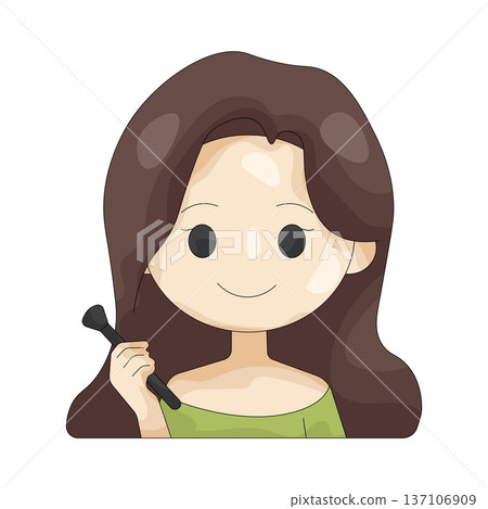 Illustration of makeup artist Illustration of makeup artist 137106909