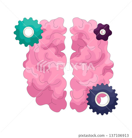 Illustration of brain setting 137106913