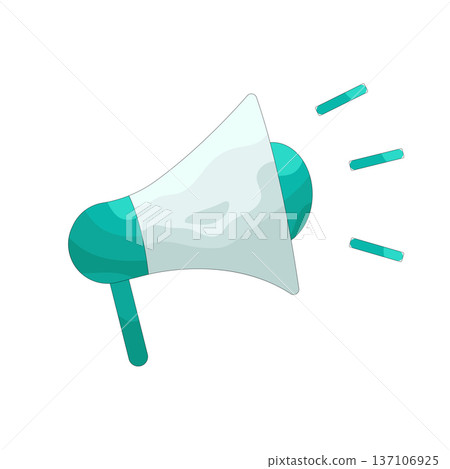 Illustration of Megaphone Illustration of Megaphone 137106925
