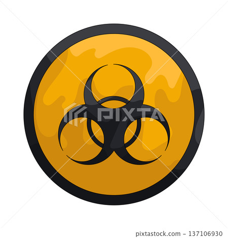 Illustration of Biohazard sign Illustration of Biohazard sign 137106930