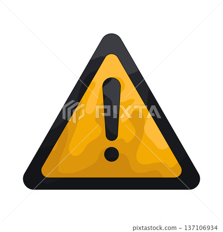 Illustration of warning sign Illustration of warning sign 137106934