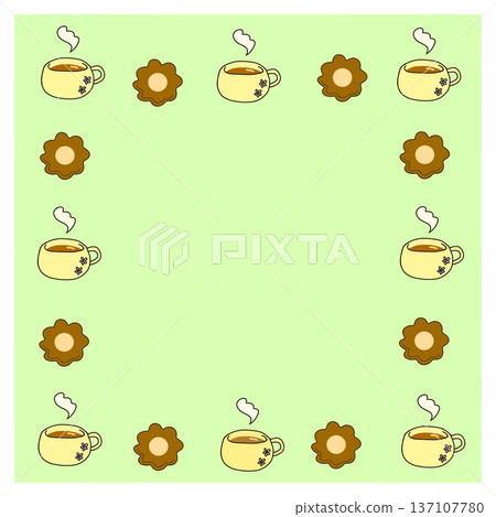 Cookie and cup frame 137107780