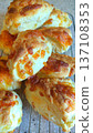 Freshly baked cheese scones 137108353