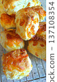 Freshly baked cheese scones 137108354