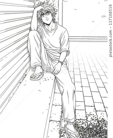 [Humble Back Alley] Original illustration/Tracing practice work 312 137108519