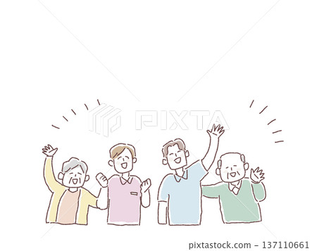 Nursing care, welfare illustrations (nurses, caregivers, elderly people) Nursing care, welfare illustrations (nurses, caregivers, elderly people) 137110661