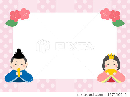 Cute frame for Hinamatsuri Cute frame for Hinamatsuri 137110941