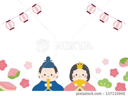 Hinamatsuri celebration frame Hinamatsuri celebration frame 137110948