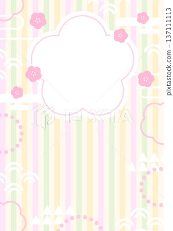 日式流行圖案相框，女兒節專用，直式 02 137111113