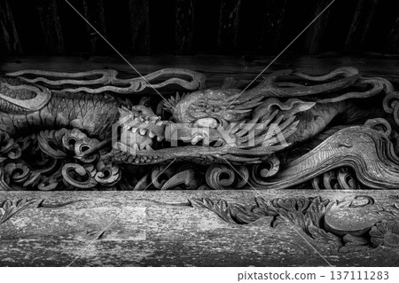 Dragon living in a shrine 137111283