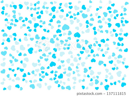 心形圖案背景淺藍色3種顏色心 137111815