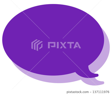 簡單的彩色圓形對話框 137111976