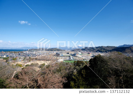 滋賀縣彥根市_彥根城西之丸三重塔東北方向景色_2025年1月1日 滋賀縣彥根市_彥根城西之丸三重塔東北方向景色_2025年1月1日 137112132