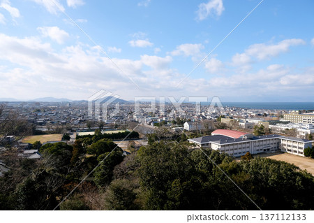 滋賀縣彥根市_彥根城西之丸三重塔西景_2025年1月1日 滋賀縣彥根市_彥根城西之丸三重塔西景_2025年1月1日 137112133