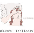 Illustration of a head massage 137112839