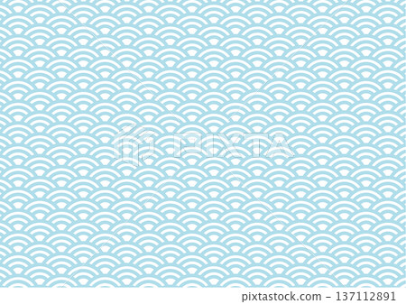 簡約日式波浪圖案背景材料 簡約日式波浪圖案背景材料 137112891