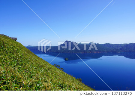 Lake Mashu on a clear day (from Mashu Third Observatory, September 2025) 137113270