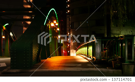 神田川及城市夜景 神田川及城市夜景 137114701