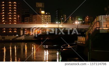 神田川及城市夜景 137114706