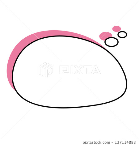 Loose irregular oval speech bubble minimal Loose irregular oval speech bubble minimal 137114888
