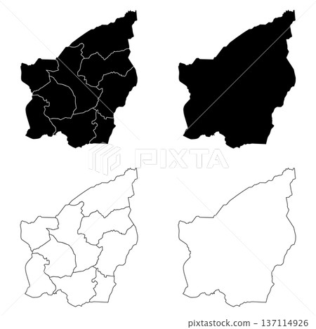 San Marino Outline and Solid Fill Map Set. San Marino Outline and Solid Fill Map Set. 137114926