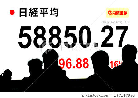 Tokyo Cityscape in Japan: Stock price/closing price reaches new record high of 58,850 yen 27 sen. Renewed record high for three consecutive days = February 27th Tokyo Cityscape in Japan: Stock price/closing price reaches new record high of 58,850 yen 27 sen. Renewed record high for three consecutive days = February 27th 137117956