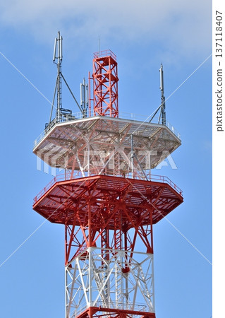 Communication image (radio tower: base station) Communication image (radio tower: base station) 137118407