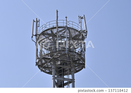 Communication image (radio tower: base station) Communication image (radio tower: base station) 137118412