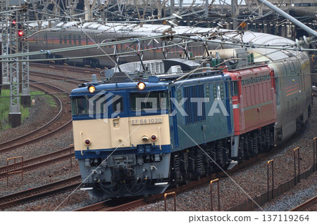 Group train: Limited Express Cassiopeia Journey (upbound double-headed operation at the end of retirement) Group train: Limited Express Cassiopeia Journey (upbound double-headed operation at the end of retirement) 137119264