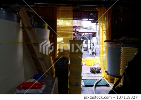 Inside the Sasaki Sake Brewery in Kyoto Inside the Sasaki Sake Brewery in Kyoto 137119327