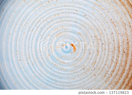 Ceramic spiral texture with concentric ripples background 137119823