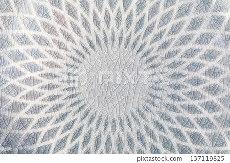 Ceramic crackle celadon glaze texture surface pattern 137119825