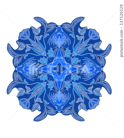 Elegant ornamental floral pattern design in vintage style, featuring decorative swirls, leaves, and symmetrical botanical elements. Elegant ornamental floral pattern design in vintage style, featuring decorative swirls, leaves, and symmetrical botanical elements. 137120129