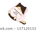 cute cat sleeps under the blanket and says how it suits him 137120133