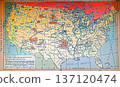 An early 19th-century map of Native American regions. 137120474