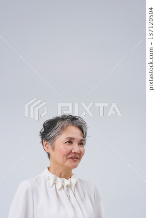 A smiling and energetic senior woman A smiling and energetic senior woman 137120504
