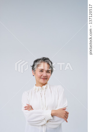 A smiling and energetic senior woman A smiling and energetic senior woman 137120517