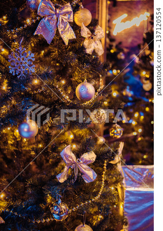 New Year's decorations for the premises New Year's decorations for the premises 137120554