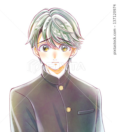 身穿制服的男學生 負面 137120974