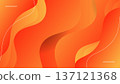 Abstract Orange Fluid Wave Background with Smooth Gradient 137121368