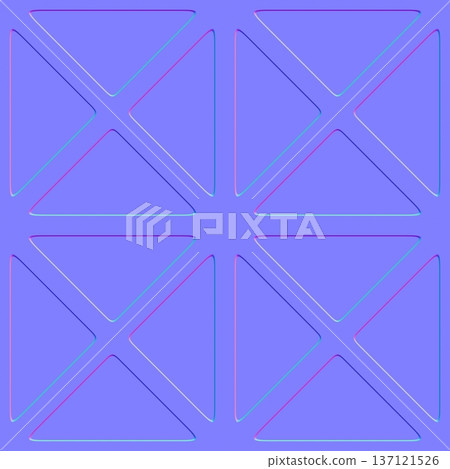 Modern Triangle Tile Grid Normal Map Asset 137121526