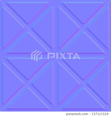 Sharp Geometric Tile Relief Normal Map Sharp Geometric Tile Relief Normal Map 137121529