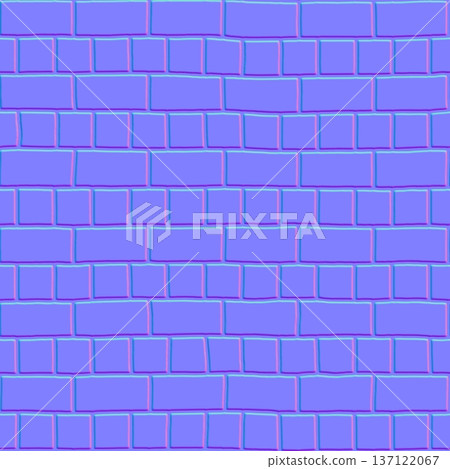Minimalist Rectangular Brick Normal Map 137122067