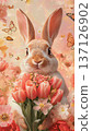 Cute Easter rabbit 137126902