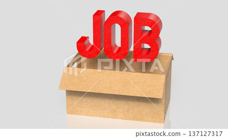 Job Opportunity and Career Recruitment Concept 3d render. 137127317