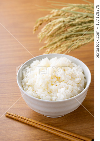 Rice served in a bowl Rice served in a bowl 137128279