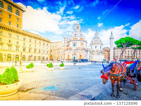 Piazza Foro Traiano Rome, Italy 137128896