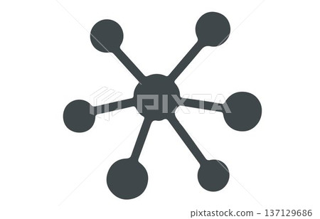 Modern symbolizing connections and networking. 137129686