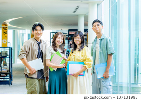 Young men and women, college students, specialized students 137131985