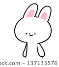 Rabbit looking sideways 137133576